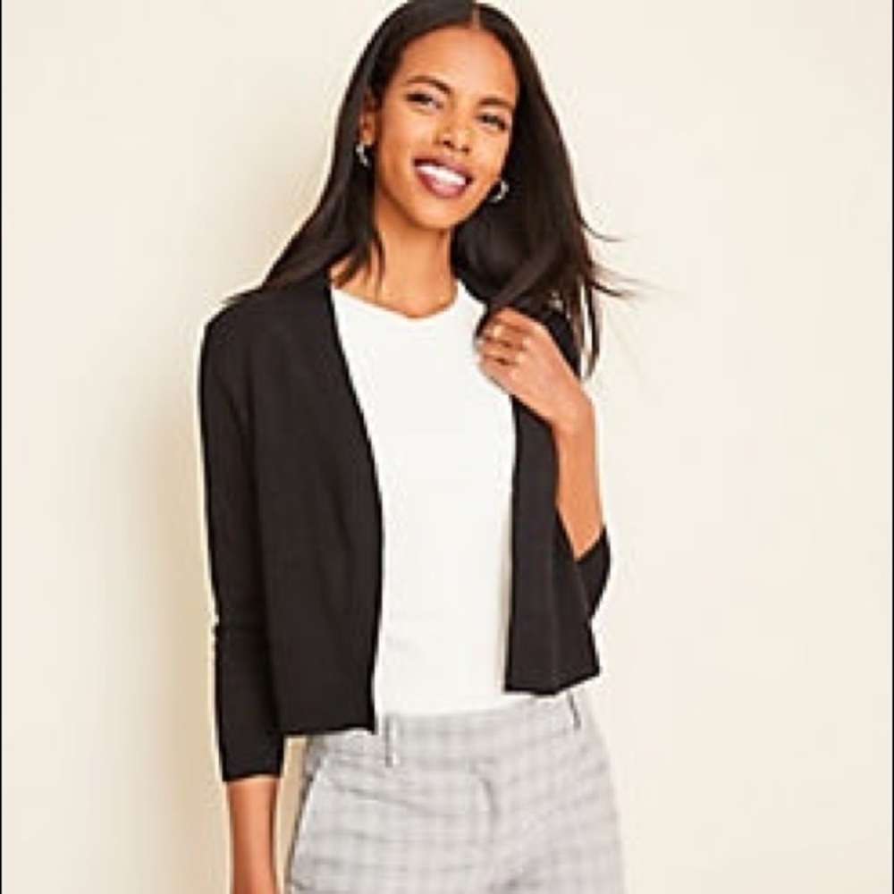 Anne taylor black cardigan